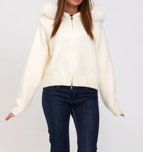 Gilet en fourrure - BLANC